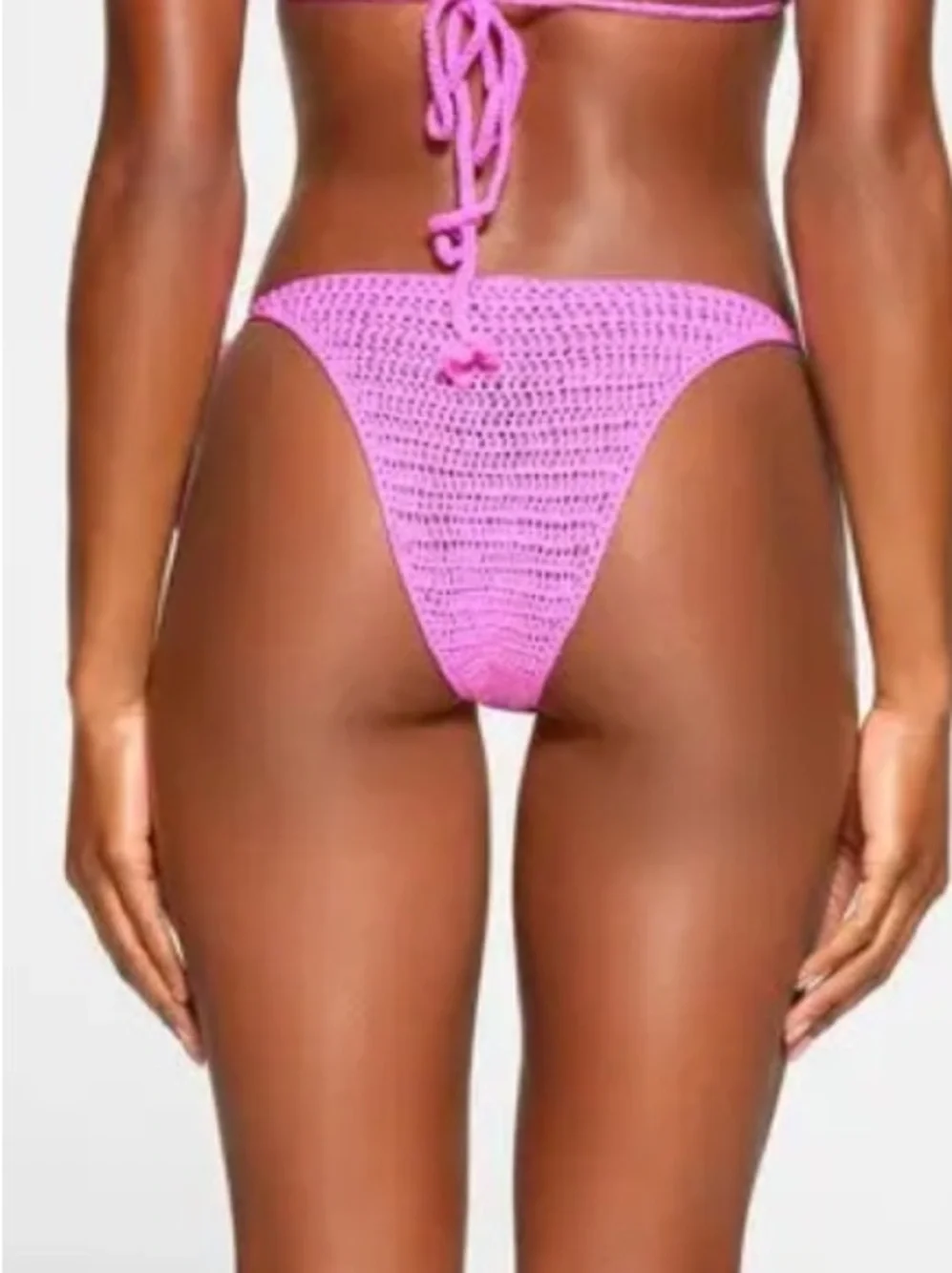 SKIMS Crochet Tie-Side Bikini Bottom M